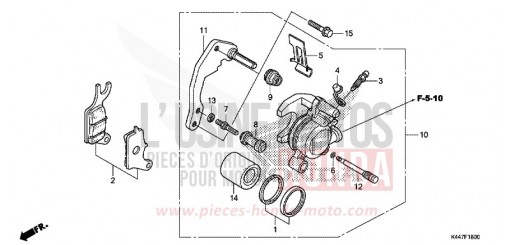FRONT BRAKE CALIPER NSC110MPDK de 2019